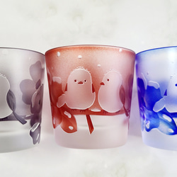 モコモコシマエナガ★銅赤ぐい呑み 8枚目の画像