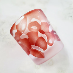 モコモコシマエナガ★銅赤ぐい呑み 2枚目の画像