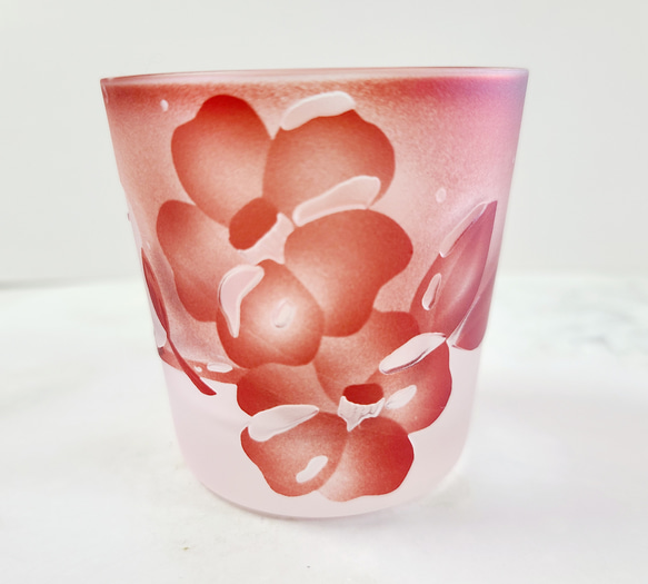 モコモコシマエナガ★銅赤ぐい呑み 3枚目の画像