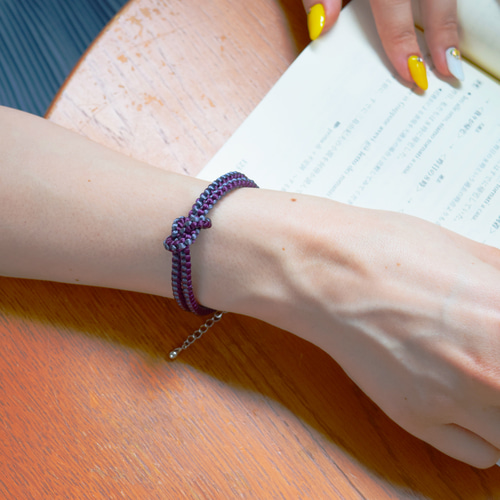 組紐 ブレスレット ギフト 藤三郎X京都あさひ屋 正絹組紐金具留め