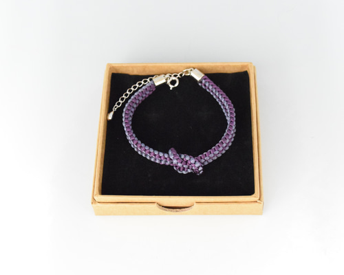 組紐 ブレスレット ギフト 藤三郎X京都あさひ屋 正絹組紐金具留め