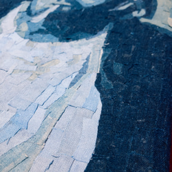 藍染襤褸 モザイク アート  Kurt Cobain カートコバーン Nirvana ニルヴァーナ ポスター  A3 3枚目の画像