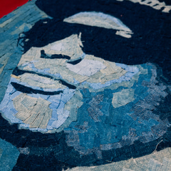 藍染襤褸 モザイク アート  Eazy-E イージー・イー N.W.A ポスター  A3 2枚目の画像