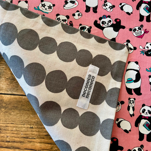 564 ぱんだ パンダ 星 ピンク ランチョンマット 30×40 名入れ 564