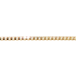 ベネチアン18金ネックレスチェーン（4面ダイヤカット）ゴールド【K18】レディース　全長40㎝~45㎝　調整スライド付き 8枚目の画像