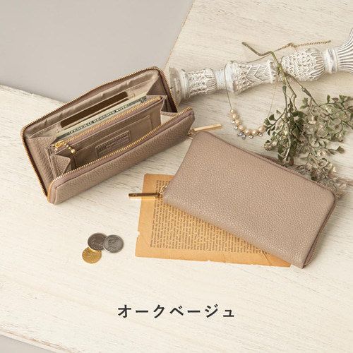 3日以内発送】1万円ジャストサイズ！柔らかシュリンクレザーのラウンド