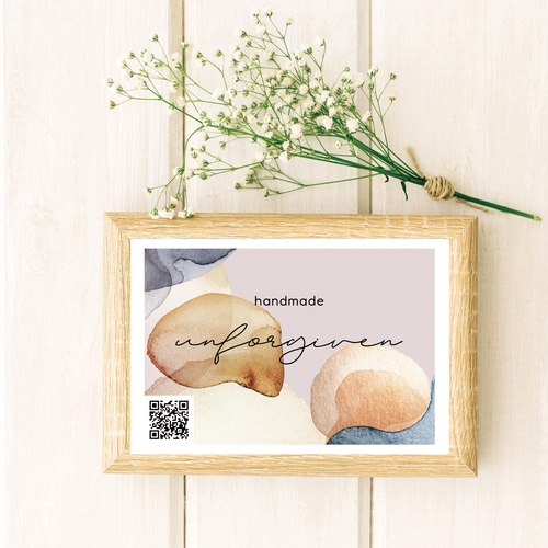 D-6】委託販売・ハンドメイドイベントに☆名入れショップサイン