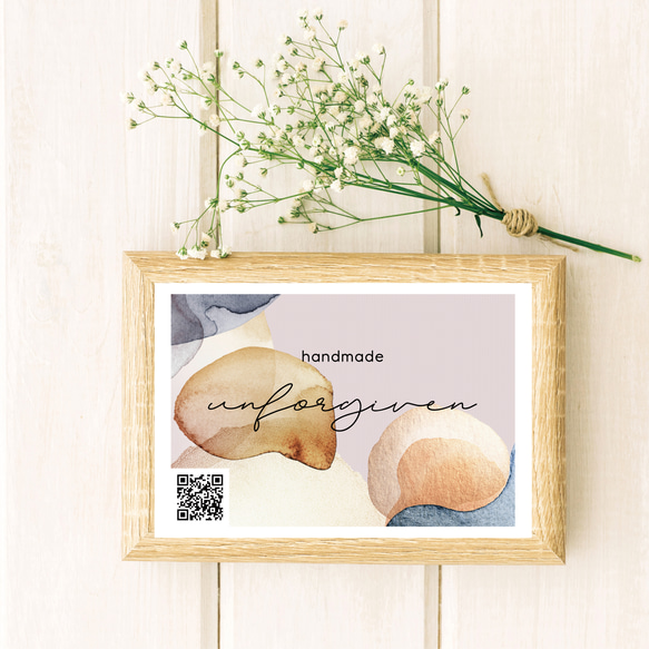 O-1】委託販売・ハンドメイドイベントに☆名入れショップサイン／ミニPOP