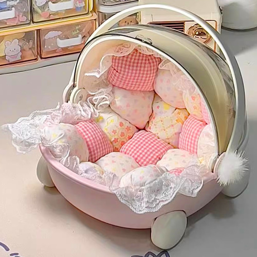 レトロ ぬいぐるみベッド ぬいベッド アンティーク ゆりかごベッド 昭和レトロ ゆりかご アンティークミニチュア家具 ベッド お人形遊び 小物入れ