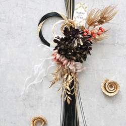 Creema限定 クールでシックな2Wayお正月飾り ： しめ縄 ドアリース