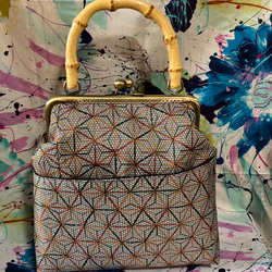 アンズルーム☆ハンドメイド☆着物 リメイク☆がま口バッグ