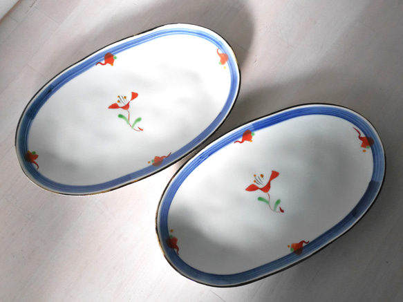 【波佐見焼】和山　楕円皿　焼き皿　アウトレット品　 2枚目の画像