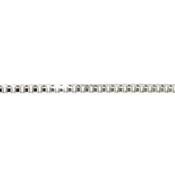 ベネチアン14金ネックレスチェーン（4面ダイヤカット）ホワイトゴールド【K14WG】レディース　全長40㎝~45㎝ 6枚目の画像