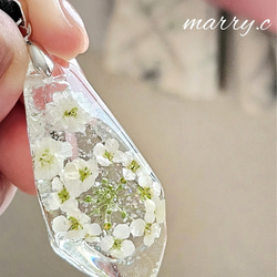 雪の華ネックレス｡*･ﾟmarry.c's handmadeaccessory 2枚目の画像