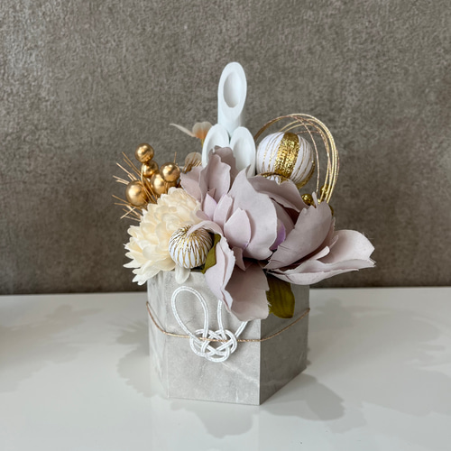 淡色門松＊お正月飾り＊03 しめ縄・しめ飾り saki _咲 通販 17030602