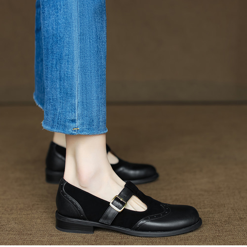 『未使用級』ORSOO オルソー メリージェーン ストラップ レザーシューズ 未使用級』ORSOO オルソー メリージェーン ストラップ レザー