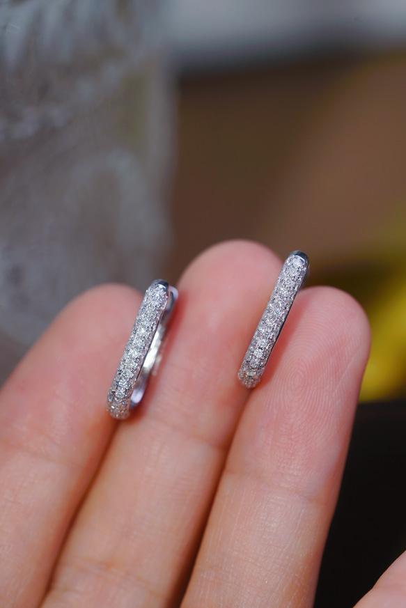 天然ダイヤモンドピアス0.5ct　k18 6枚目の画像