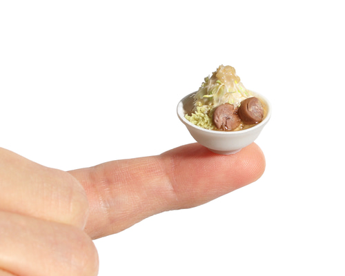 ミニチュア ラーメン二郎風 フードセット 1点もの マシマシ 食品