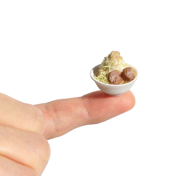 ミニチュア ラーメン二郎風 フードセット 1点もの マシマシ 食品