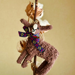 ユニコーン オーナメント ハンドメイド 飾り 名入れ)ユニコーンのクリスマスオーナメント 置台つき | iichi