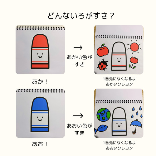 スケッチブックシアター どんないろがすき 保育教材 手遊びうた
