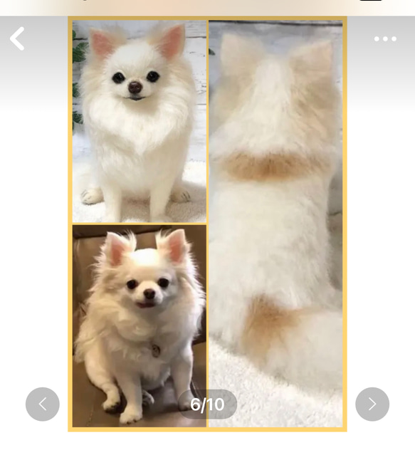 羊毛フェルト☆【オーダーメイド】☆ハンドメイド ☆犬☆メモリアル☆リアル☆ぬいぐるみ☆贈り物☆愛犬☆うちの子☆虹の橋 6枚目の画像