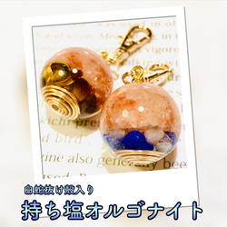 mica*さまオーダー＊白蛇抜け殻入りお守りリング・プレミアムオルゴナイト他 白蛇抜け殻入り＊水晶とお花のお守り - sakura house'S GALLERY