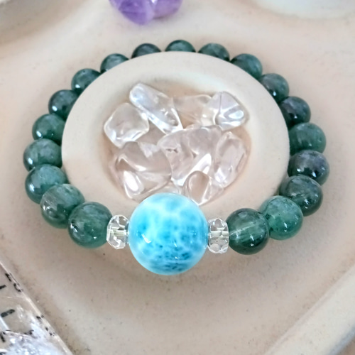 SALE一点物✿美麗14mm大玉珠玉ラリマー〘カリブ海の宝石〙