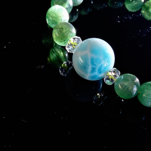 SALE一点物✿美麗14mm大玉珠玉ラリマー〘カリブ海の宝石〙