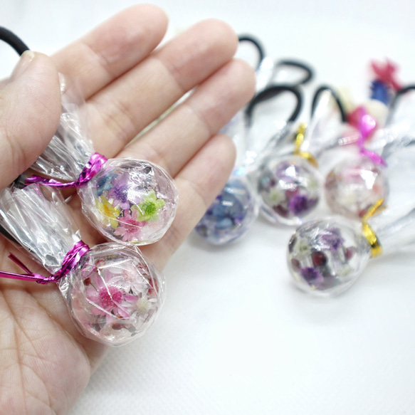 1/15まで★あめ玉ヘアゴム福袋★ランダム5個入りmarry.c's handmadeaccessory 6枚目の画像