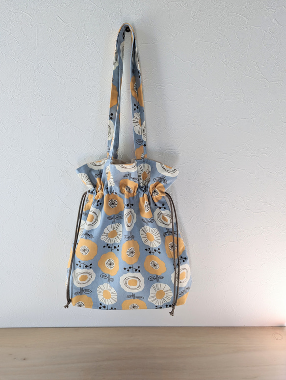 北欧 花柄巾着トートバッグ 巾着バッグ ＊＊*Lemoon*＊＊ 通販