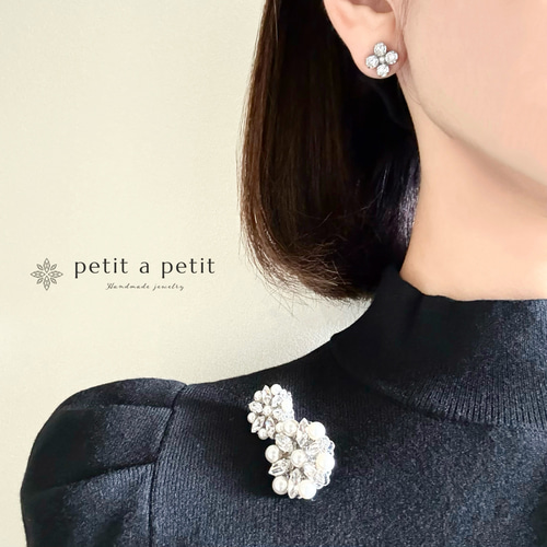 スワロフスキー®︎ ブローチ Allium double ギフトボックス付