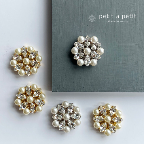 スワロフスキー®︎ ブローチ Allium double ギフトボックス付 ブローチ