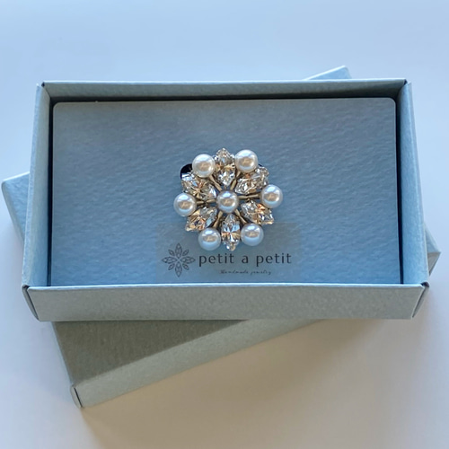 スワロフスキー®︎ ブローチ Allium double ギフトボックス付 ブローチ