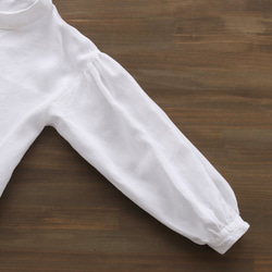 亞麻荷花襯衫（白色）TP13。 第14張的照片