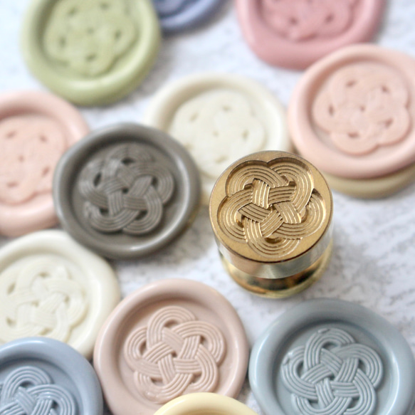 Wax seal stamp │ 水引き（MIZUBIKI）│ シーリングスタンプ【15mm】 1枚目の画像