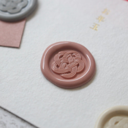 Wax seal stamp │ 水引き（MIZUBIKI）│ シーリングスタンプ【15mm】 2枚目の画像