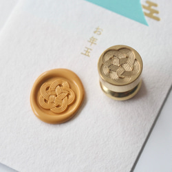 Wax seal stamp │ 水引き（MIZUBIKI）│ シーリングスタンプ【15mm】 4枚目の画像