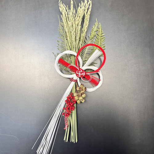 お正月飾り】見通し眼鏡(水引・プリザーブドフラワー・ドライフラワー