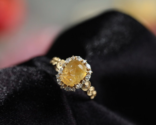 【本日限定価格】14k 翡翠リング　鑑定書あり　天然無処理 ring-jade-5284_1.jpg