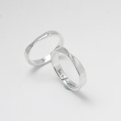 【刻字】莫比烏斯 扭轉 | 情侶對戒 客製化戒指 925純銀 手工銀飾 情人禮物 第7張的照片