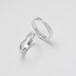 【刻字】莫比烏斯 扭轉 | 情侶對戒 客製化戒指 925純銀 手工銀飾 情人禮物 第9張的照片