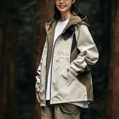 Dad Jacket コート Dad Jacket コート アウトドア系フードコート男女共通のゆったりした春