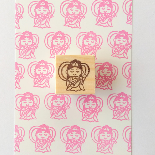 弁財天 縁起物消しゴムはんこ（年賀状・ぽち袋・御朱印） はんこ