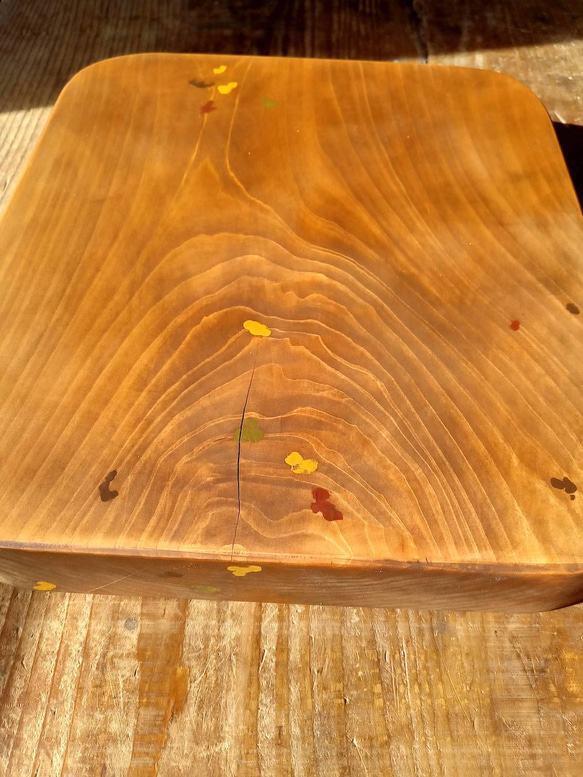 【木製看板製作】 檜 24cm×27cm 厚み4cm / 一枚板看板 10枚目の画像