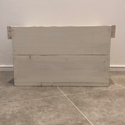 がさっと入れられる木箱(Ｓサイズ／オフホワイト） 3枚目の画像