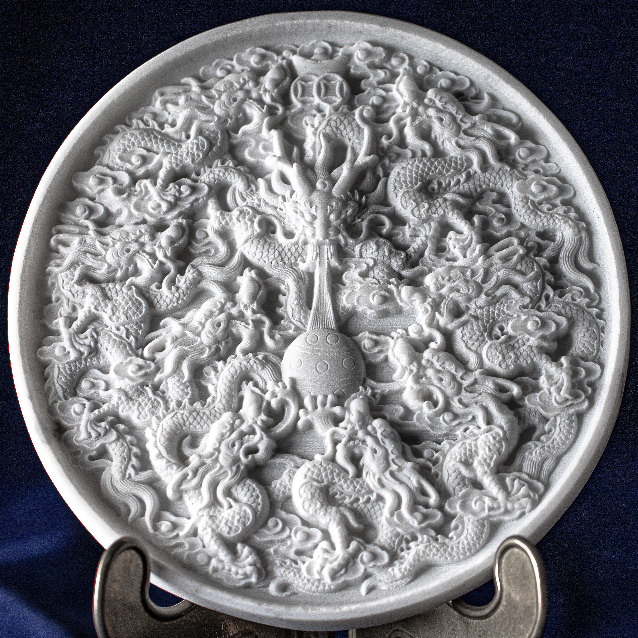 美品】大型 龍 天然石 彫刻 古玩 置物 インテリア 工芸品 美術品 A9 美品】