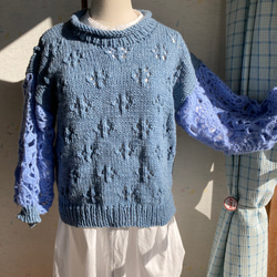ぽわん袖のセーター 1枚目の画像