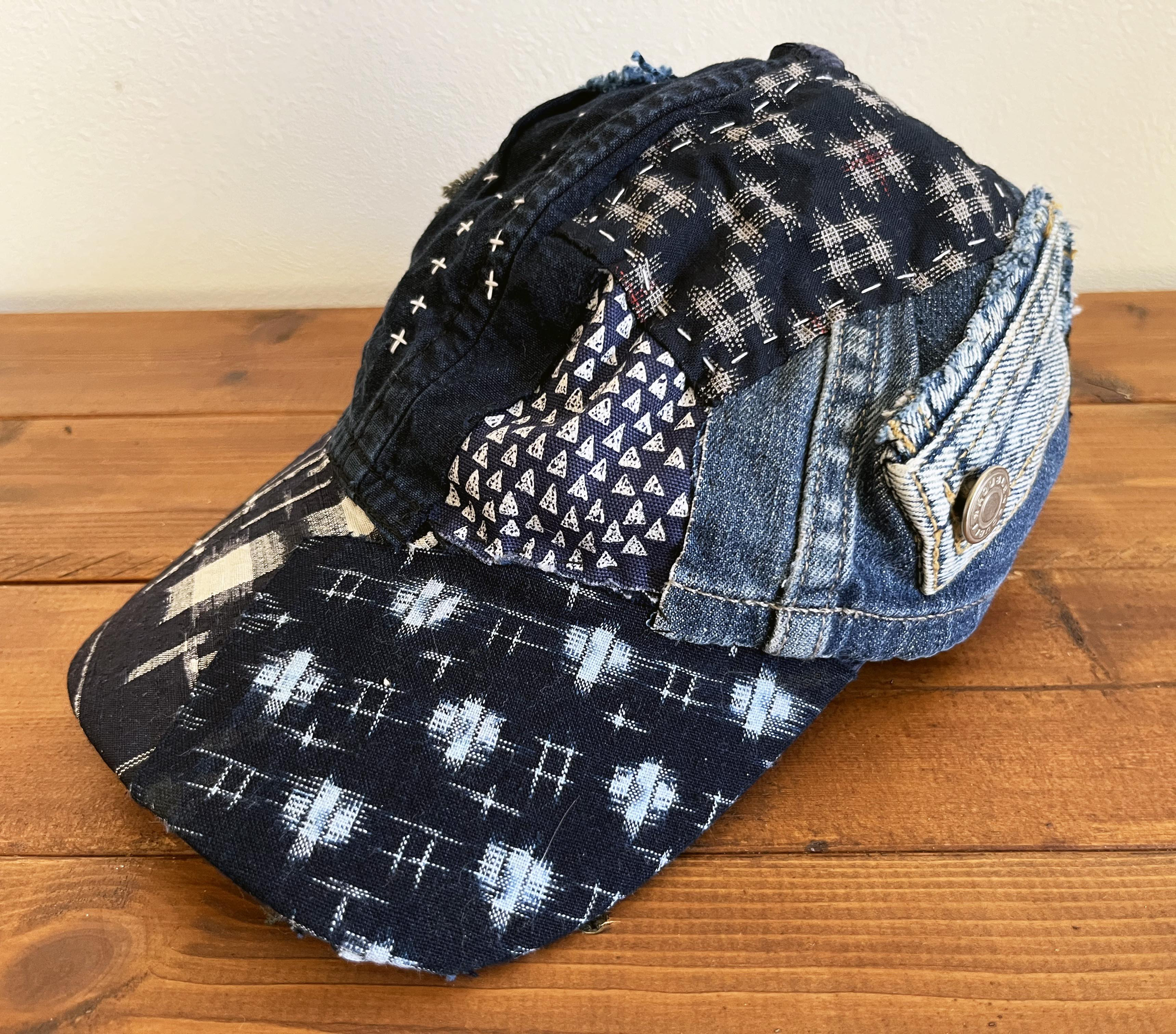 【未使用】Kapital KOUNTRY Boro デニムパッチワーク キャップ 【未使用】Kapital キャップ Boro デニムパッチワーク KOUNTRY