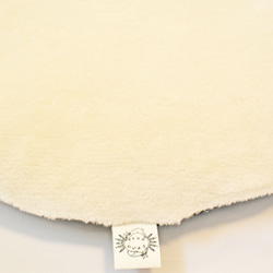 猫のための丸お座布　NO.1　菊　受注生産 3枚目の画像